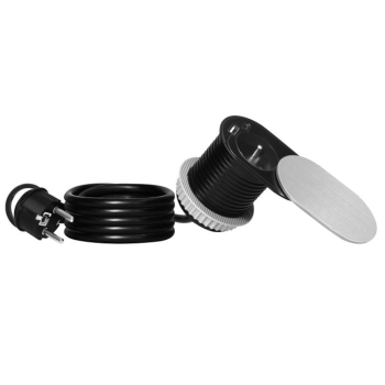 GNIAZDO MEBLOWE ORNO OR-GM-9042/G Ø6cm KABEL 1,9m 2xUSB